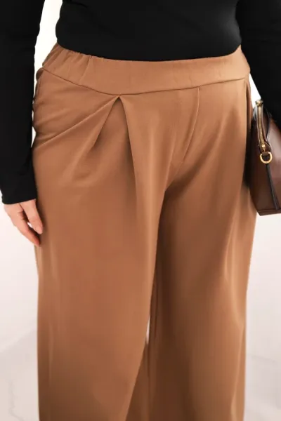 Kesi Plus Size nohavice s širokými nohavicami