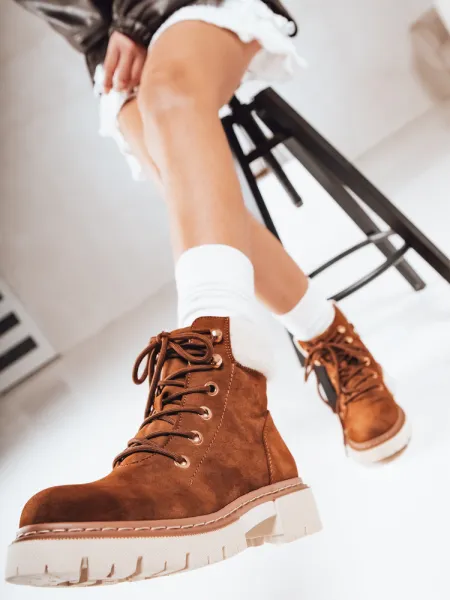 Dámske hnedé workery