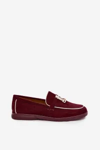 Dámske mokasíny z eko-semišu Bordeaux