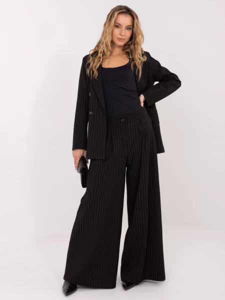Factory Elegantné dámske sako RUE PARIS s prúžkami Farba: Hnedá, Veľkosť: S/M