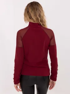 Blouse-MI-BZ-M776.13-burgundy
