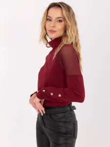 Blouse-MI-BZ-M776.13-burgundy