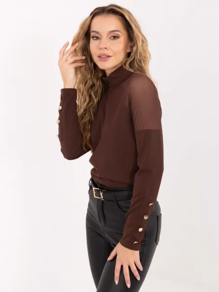 Blouse-MI-BZ-M776.13-brown