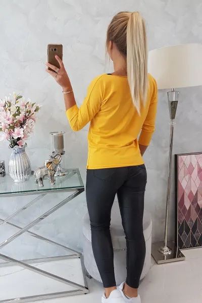 Legínovo Casual blúzka tmavozelená Farba: Svetlo hnedá, Veľkosť: UNI