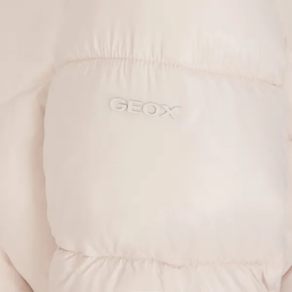 Krémová dámska zimná bunda Geox Backsie