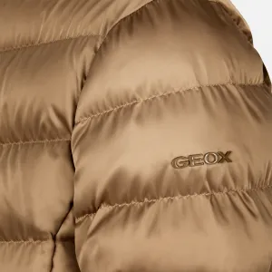 Svetlohnedá dámska páperová bunda Geox Zosma