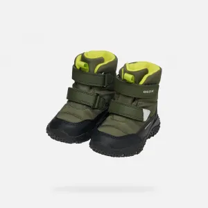 Khaki detské zimné topánky Geox Baltic Boy B ABX