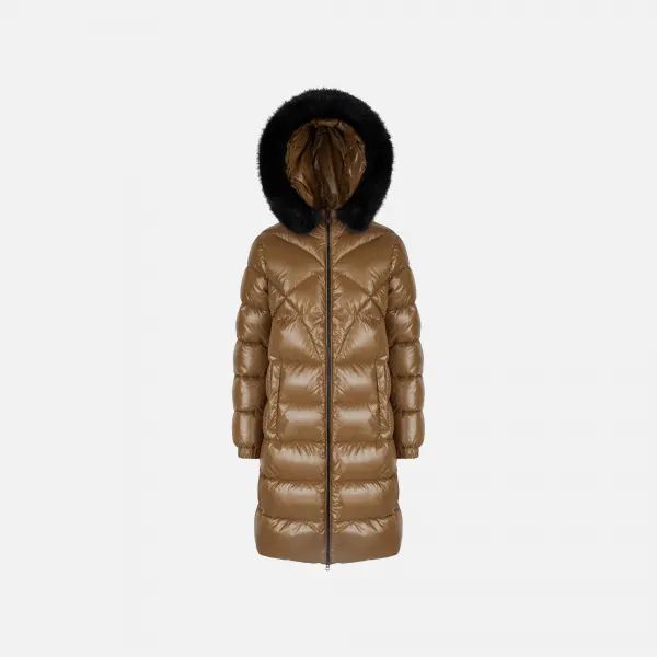 Hnedá dámska parka Geox Backsie
