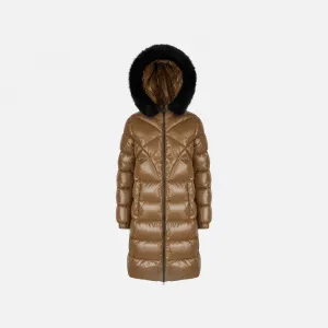 Hnedá dámska parka Geox Backsie