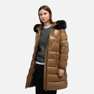 Hnedá dámska parka Geox Backsie