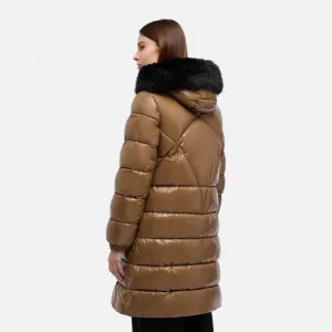 Hnedá dámska parka Geox Backsie