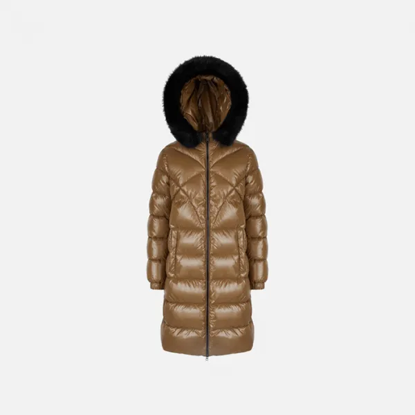 Hnedá dámska parka Geox Backsie