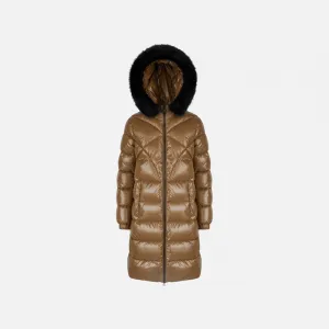 Hnedá dámska parka Geox Backsie