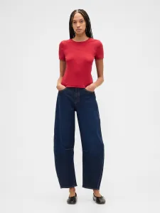 GAP rebrované crop tričko s logom