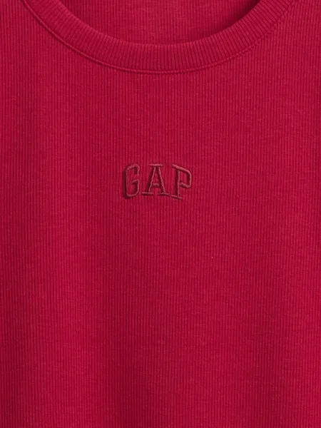 GAP rebrované crop tričko s logom