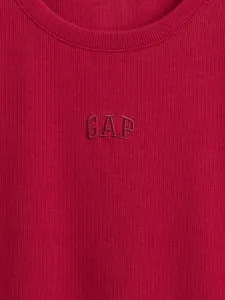 GAP rebrované crop tričko s logom