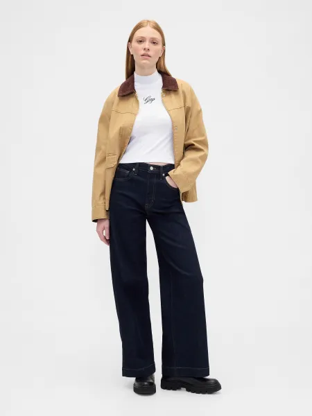 GAP dámske crop tričko s logom