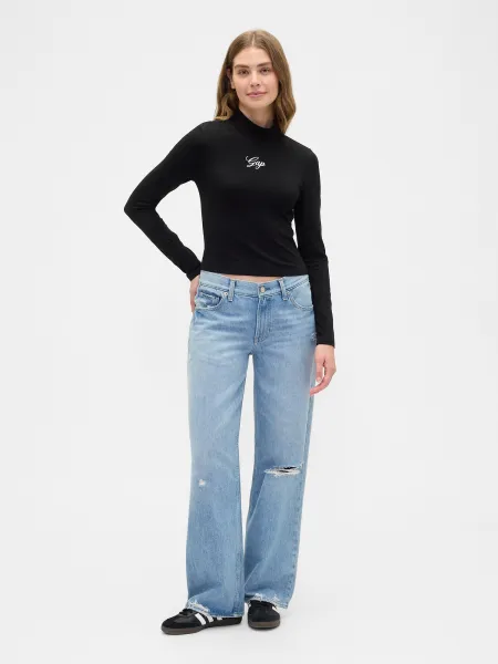 GAP dámske crop tričko s logom