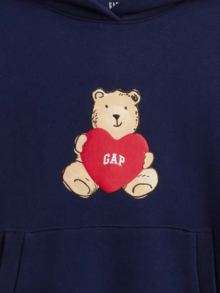 Detská oversize mikina GAP s medvedíkom