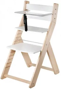 WOOD PARTNER Rastúca drevená ergonomická stolička LUCA prírodný lak