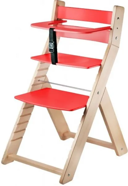 WOOD PARTNER Rastúca drevená ergonomická stolička LUCA prírodný lak