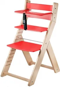 WOOD PARTNER Rastúca drevená ergonomická stolička LUCA prírodný lak
