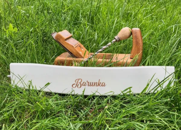 WOOD PARTNER Rastúca drevená ergonomická stolička LUCA biela/ biela