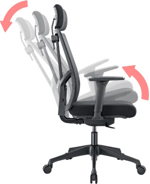 MULTISED Kancelárska stolička WATT čierna