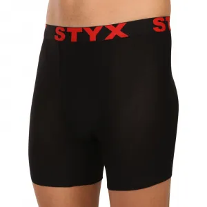 Pánske boxerky Styx long športová guma čierne (UN4960) M, trenky