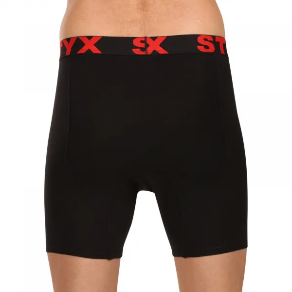 Pánske boxerky Styx long športová guma čierne (UN4960) M, trenky