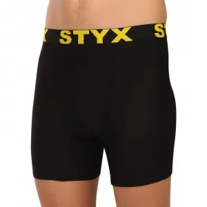 Pánske boxerky Styx long športová guma čierne (UN6960) M, trenky