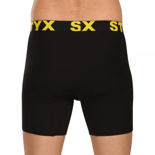 Pánske boxerky Styx long športová guma čierne (UN6960) M, trenky