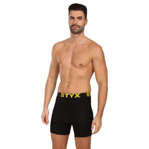 Pánske boxerky Styx long športová guma čierne (UN6960) M, trenky