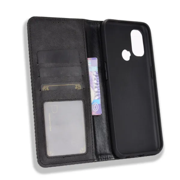 BUSINESS Peňaženkový kryt  OnePlus Nord N100 čierny