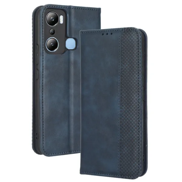 BUSINESS Peňaženkový kryt pre Infinix Hot 20i modrý
