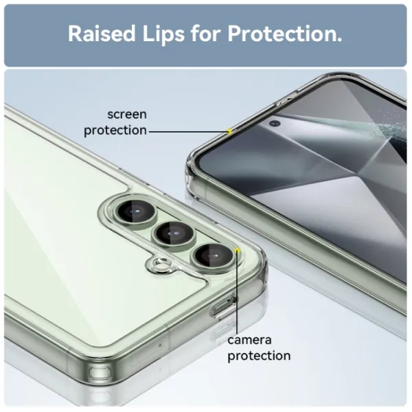 CRYSTAL Ochranný obal pre Samsung Galaxy S24 FE 5G priehľadný