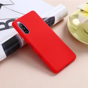 RUBBER Gumený kryt Sony Xperia 10 III červený