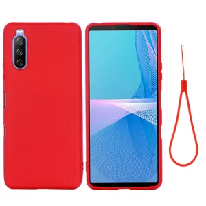 RUBBER Gumený kryt Sony Xperia 10 III červený