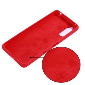 RUBBER Gumený kryt Sony Xperia 10 III červený