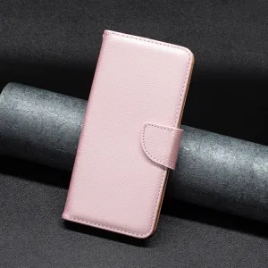 LITCHI Peňaženkové puzdro pre Apple iPhone 16 Pro svetloružové