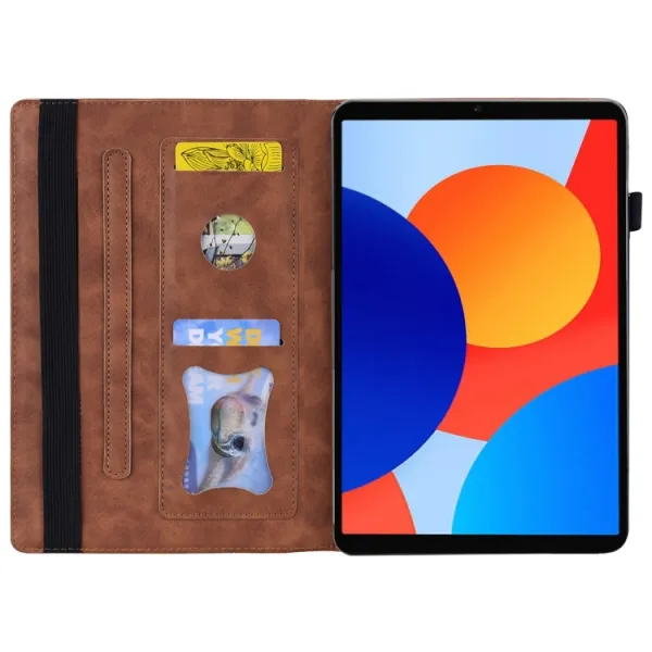 FLATY Zaklápacie puzdro pre Xiaomi Redmi Pad SE 8.7 hnedé