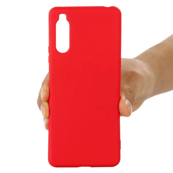 RUBBER Gumený kryt Sony Xperia 10 III červený