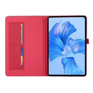 FABRIC Zaklápací kryt pre Xiaomi Redmi Pad SE 8.7 červený