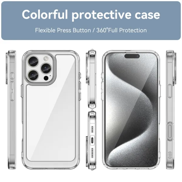 CRYSTAL Ochranný kryt pre Apple iPhone 16 Pro Max priehľadný