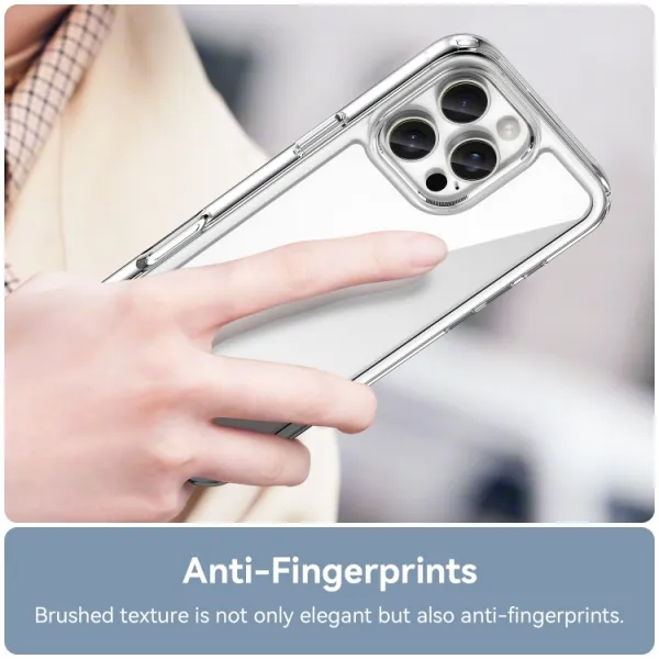 CRYSTAL Ochranný kryt pre Apple iPhone 16 Pro Max priehľadný