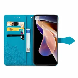 ART Peňaženkový kryt Xiaomi Redmi Note 11 Pro ORNAMENT modrý
