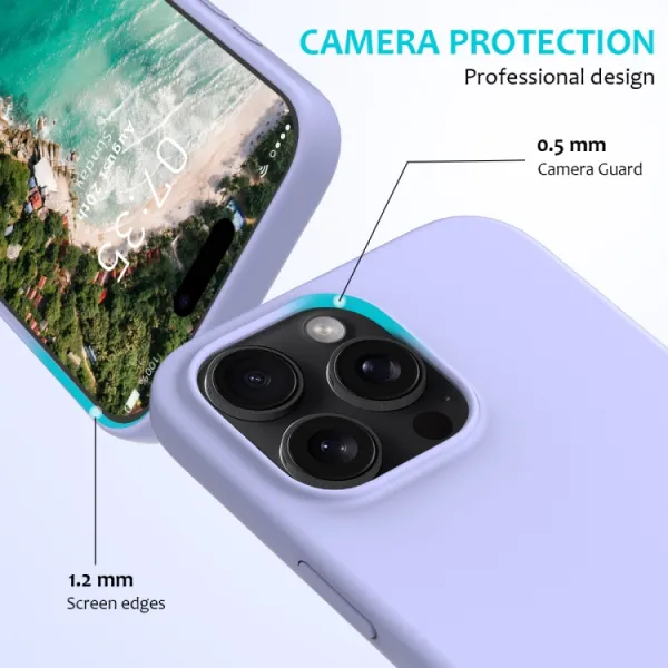 RUBBER Ochranný kryt pre Apple iPhone 16 Pro Max fialový