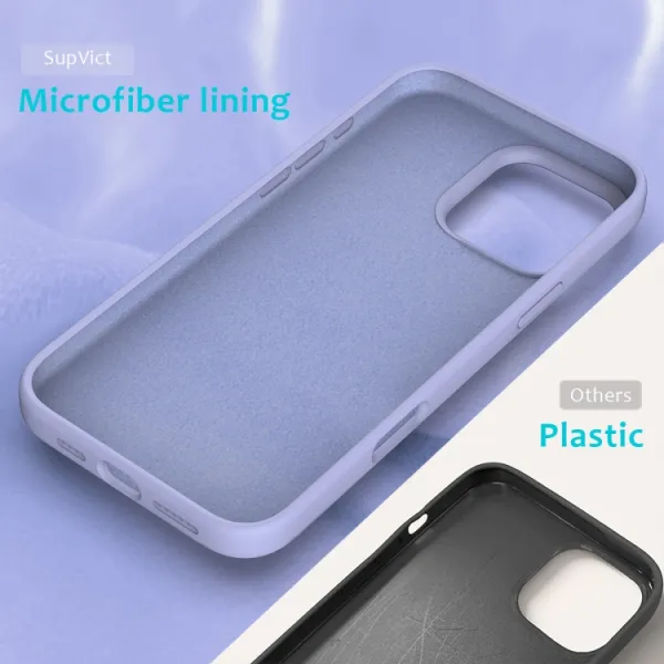 RUBBER Ochranný kryt pre Apple iPhone 16 Pro Max fialový