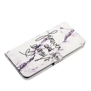 ART Peňaženkový kryt pre Xiaomi Redmi 14C / Poco C75 WHITE MARBLE