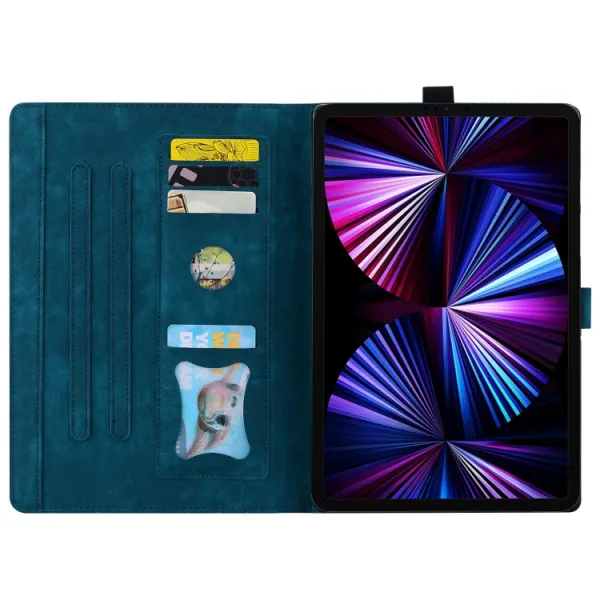 ART FLOWER Zaklápacie puzdro pre Honor Pad X8a / Honor Pad X8b modré